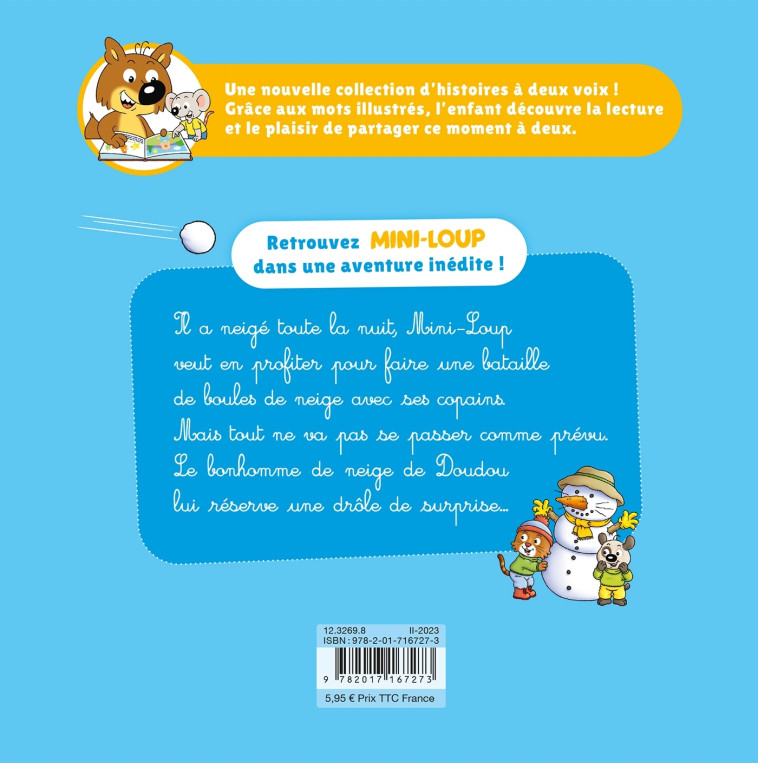 MINI LOUP BONHOMME DE NEIGE - MATTER PHILIPPE - HACHETTE ENFANT