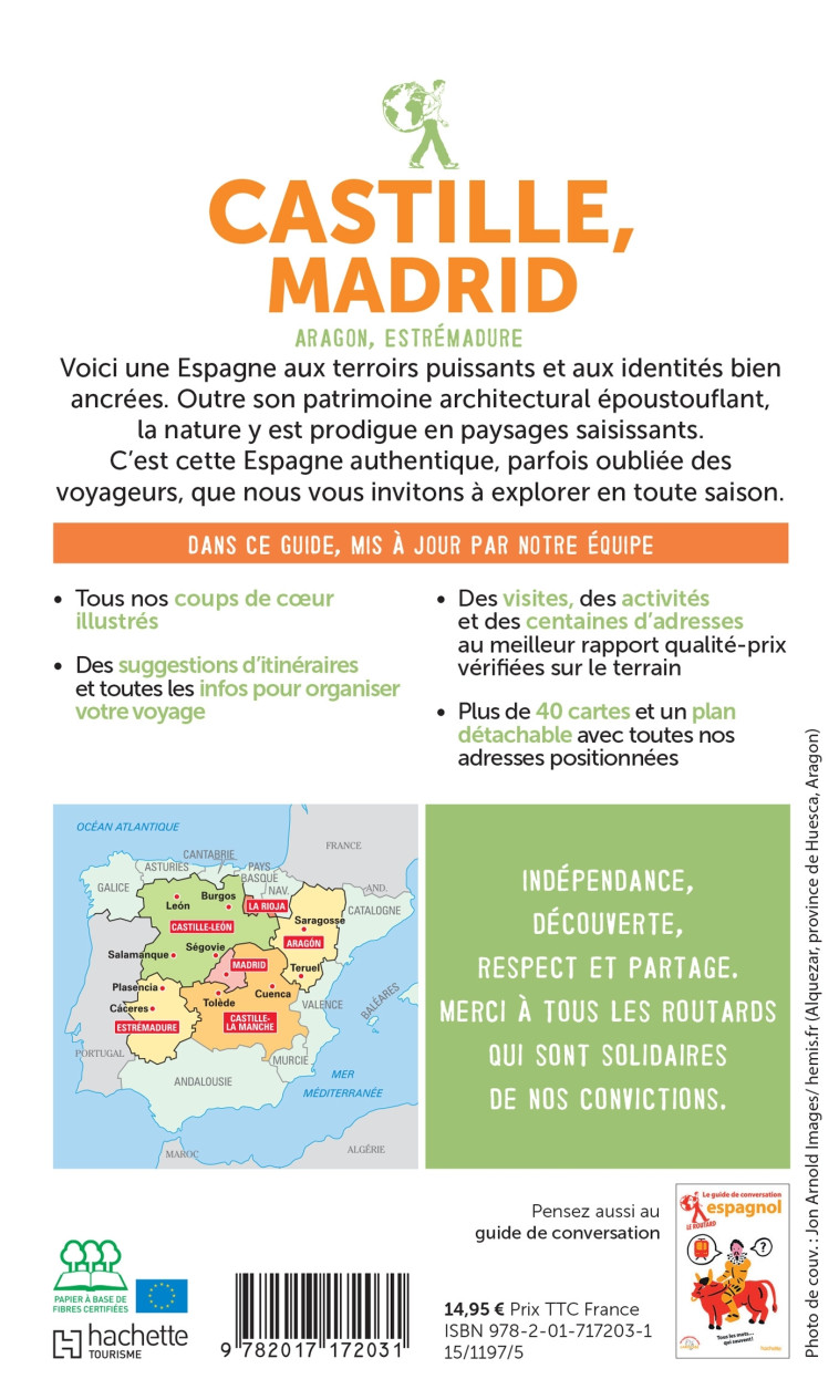 GUIDE DU ROUTARD CASTILLE, MADRID 2022/23 - XXX - HACHETTE TOURI