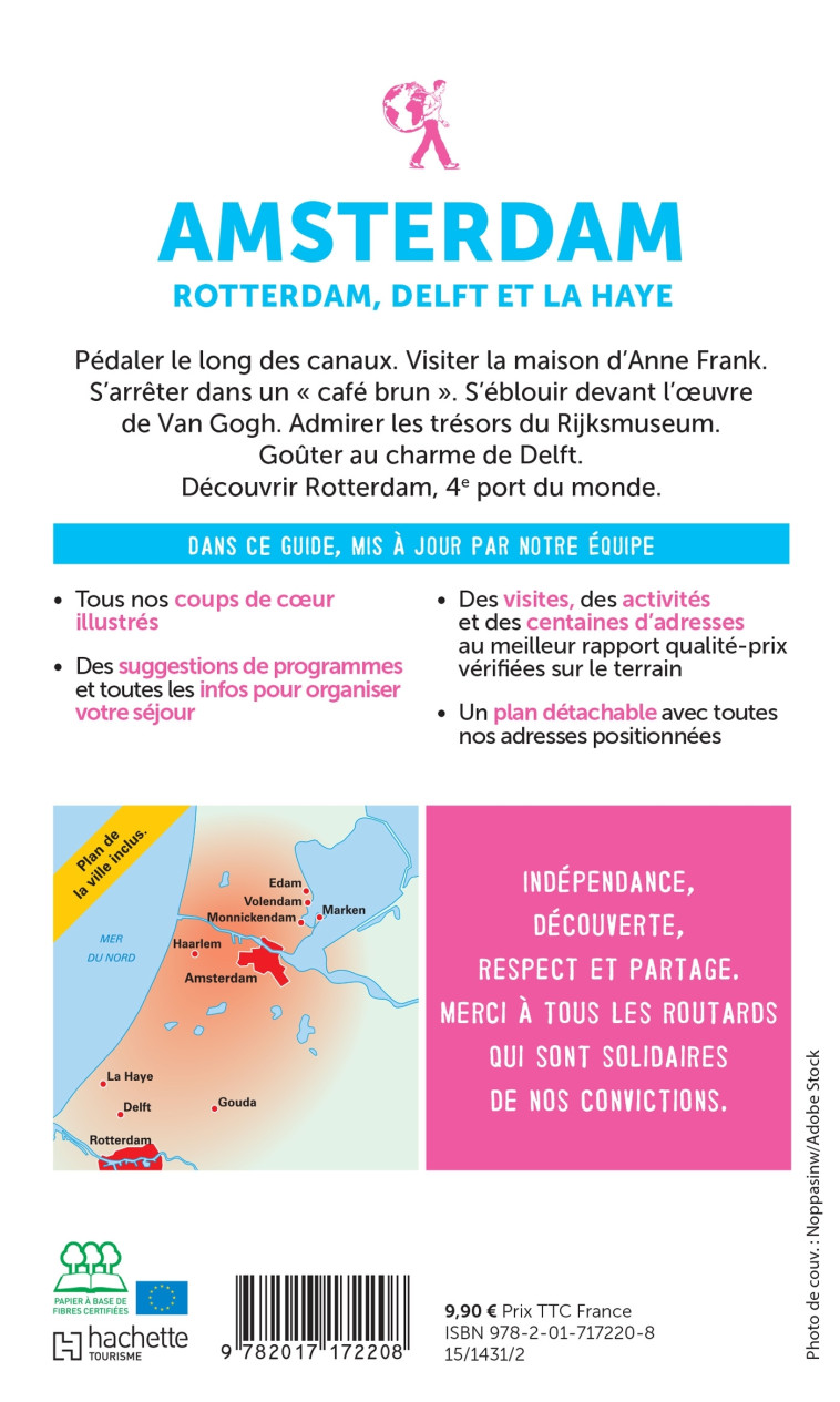 GUIDE DU ROUTARD AMSTERDAM ET SES ENVIRONS 2022/23 - XXX - HACHETTE TOURI