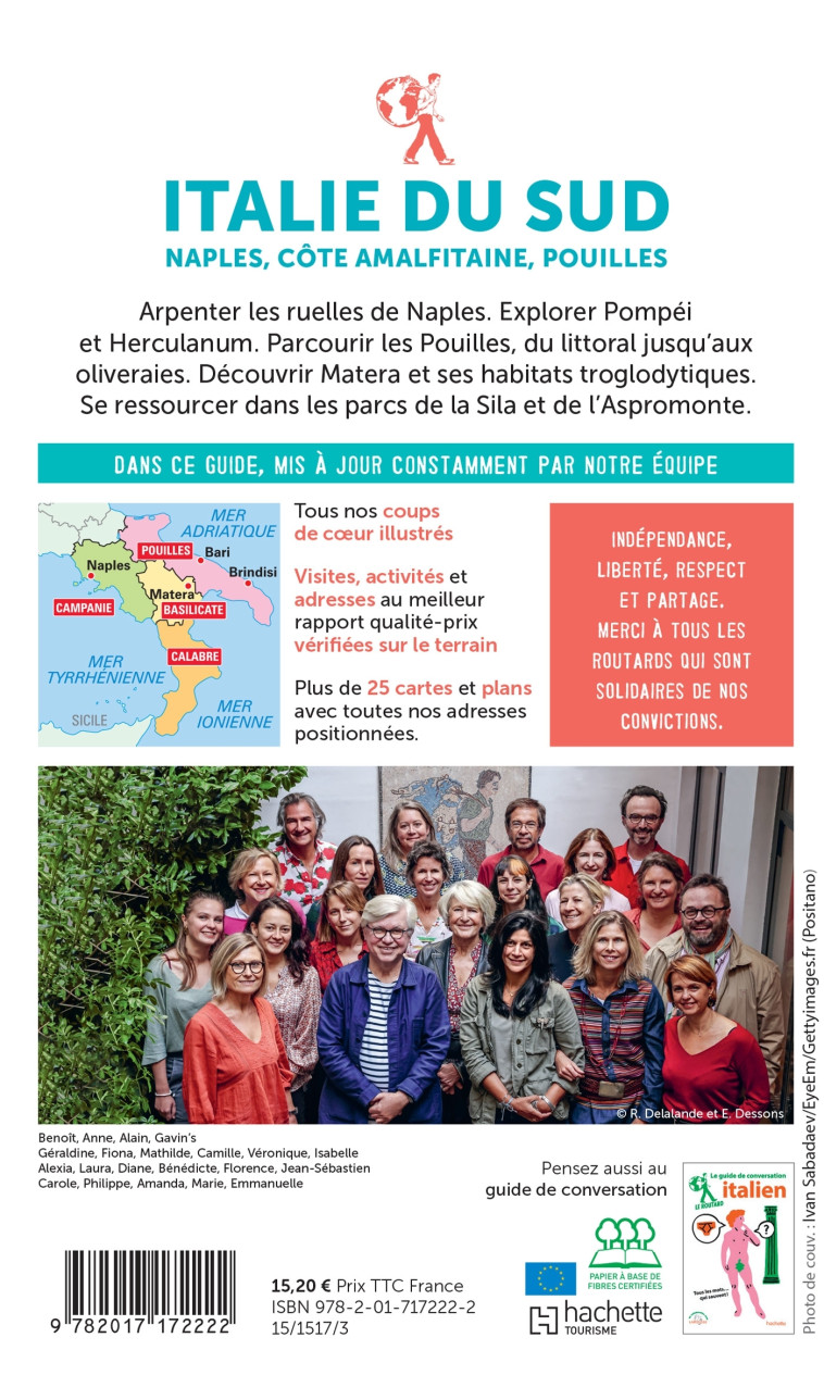 GUIDE DU ROUTARD ITALIE DU SUD 2022/23 - NAPLES, COTE AMALFITAINE, POUILLES - XXX - HACHETTE TOURI