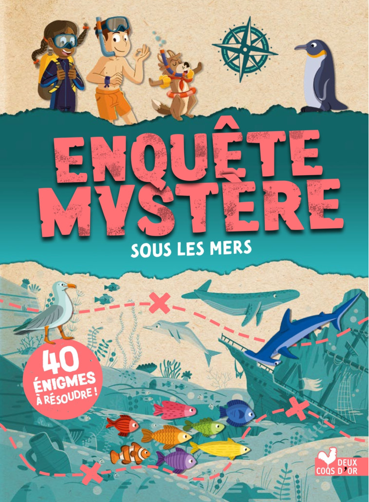 ENQUETE MYSTERE - SOUS LES MERS - MOLLICA/LIENARD - DEUX COQS D OR