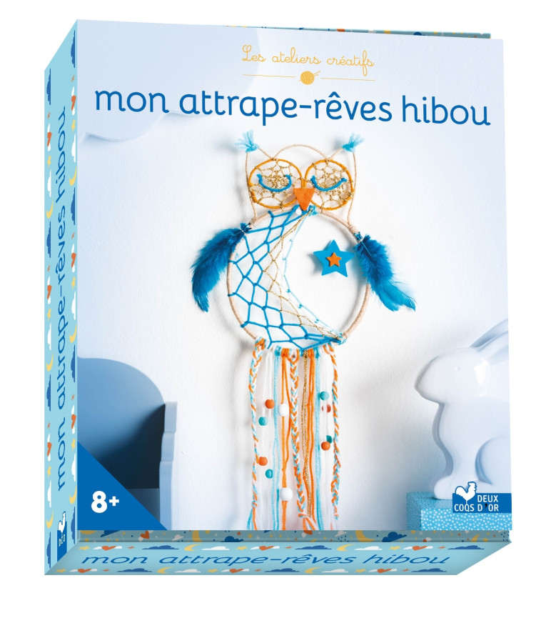 ATTRAPE-REVES HIBOU COFFRET AVEC ACCESSOIRES - HUMBERT VIRGINIE - DEUX COQS D OR