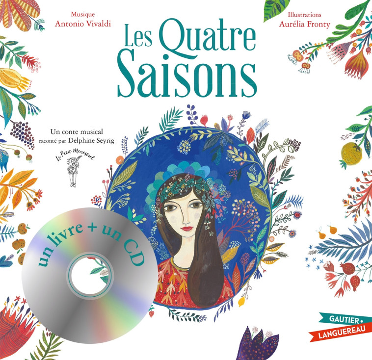 LES QUATRE SAISONS - LIVRE CD PETIT FORMAT - FREDERIC/FRONTY - GAUTIER LANGU.