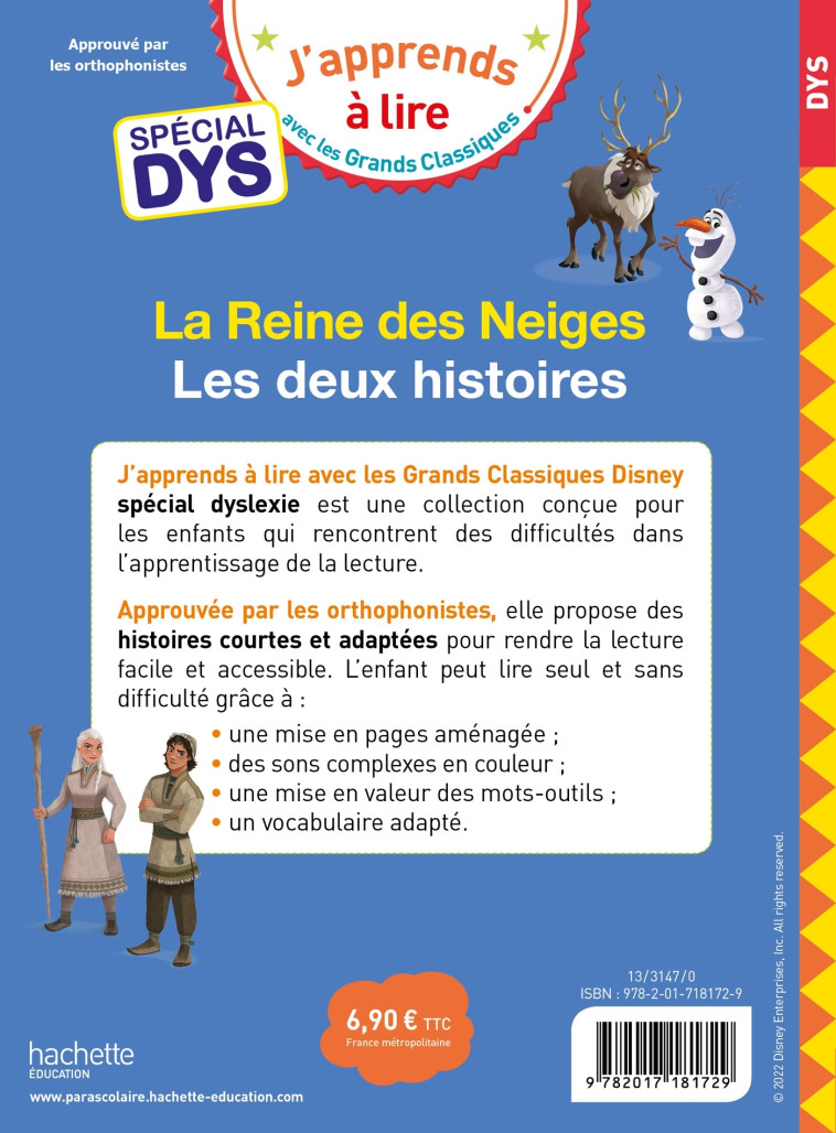 REINE DES NEIGES 1 / REINE DES NEIGES 2 SPECIAL DYS - ALBERTIN/VIRON - HACHETTE EDUC