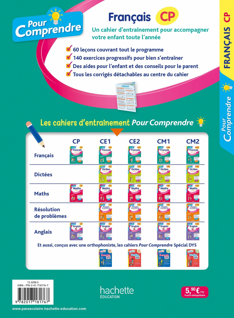 POUR COMPRENDRE FRANCAIS CP - FAUCON/CARPENTIER - HACHETTE EDUC