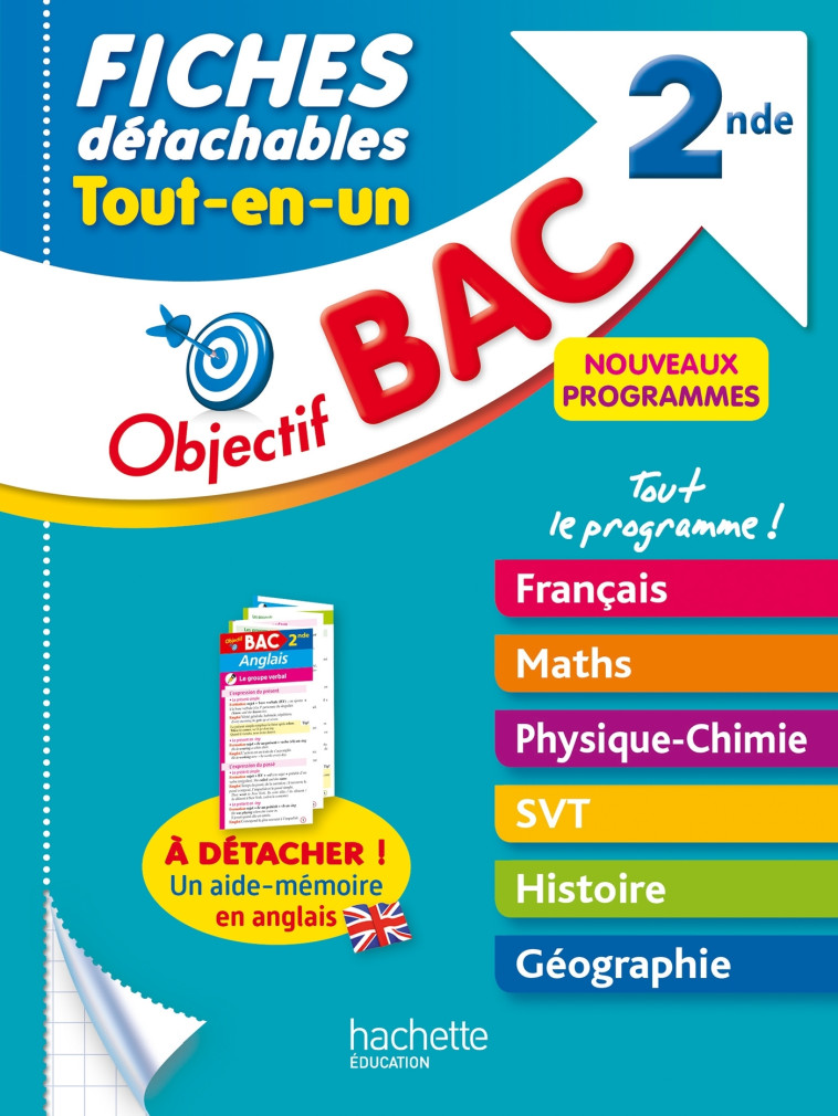 OBJECTIF BAC 2NDE FICHES DETACHABLES TOUT-EN-UN 2NDE - DEJEAN/AUGER - HACHETTE EDUC