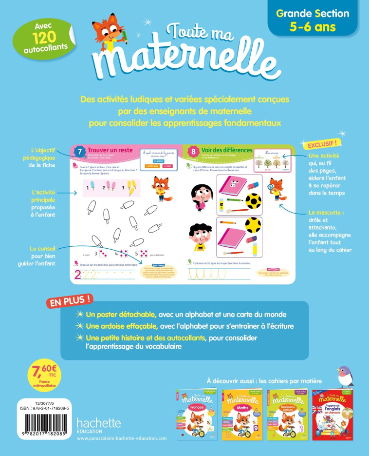 TOUTE MA MATERNELLE TOUT LE PROGRAMME GS 5-6 ANS - BLANDINO GUY - HACHETTE EDUC