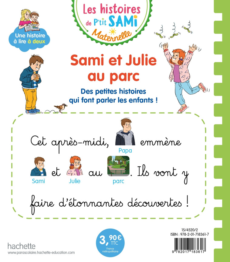 SAMI ET JULIE AU PARC - DE MULLENHEIM/BOYER - HACHETTE EDUC