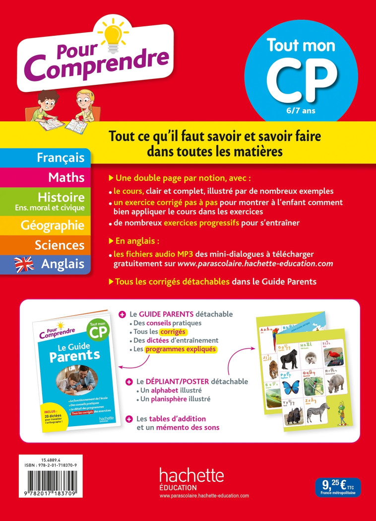 POUR COMPRENDRE TOUT MON CP - BODEAU/CHATELAIN - HACHETTE EDUC