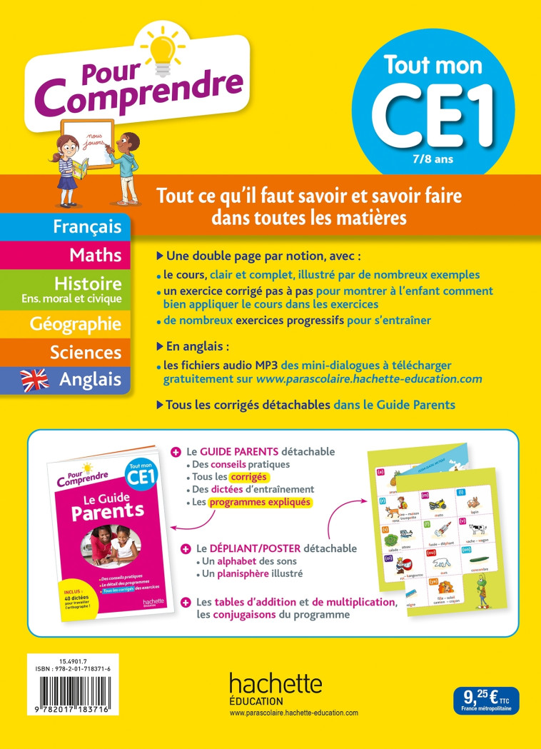 POUR COMPRENDRE TOUT MON CE1 - BEAU/BODEAU/DIENY - HACHETTE EDUC