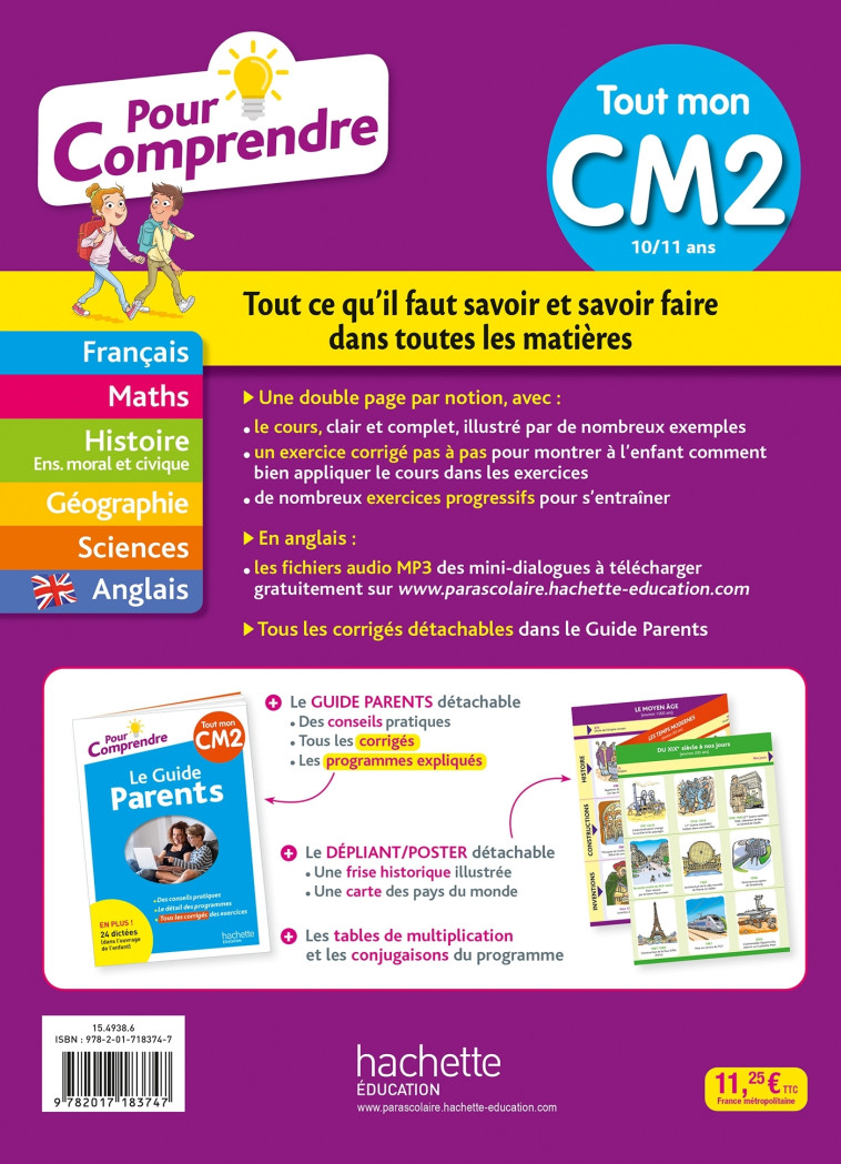 POUR COMPRENDRE TOUT MON CM2 - GUICHARD/HERETE/HUET - HACHETTE EDUC