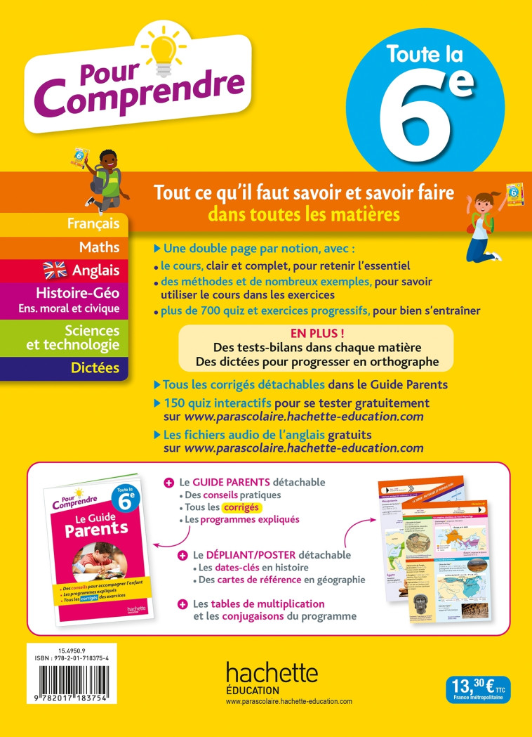 POUR COMPRENDRE TOUTE LA 6E - BLANC/MICHOUX/LISLE - HACHETTE EDUC