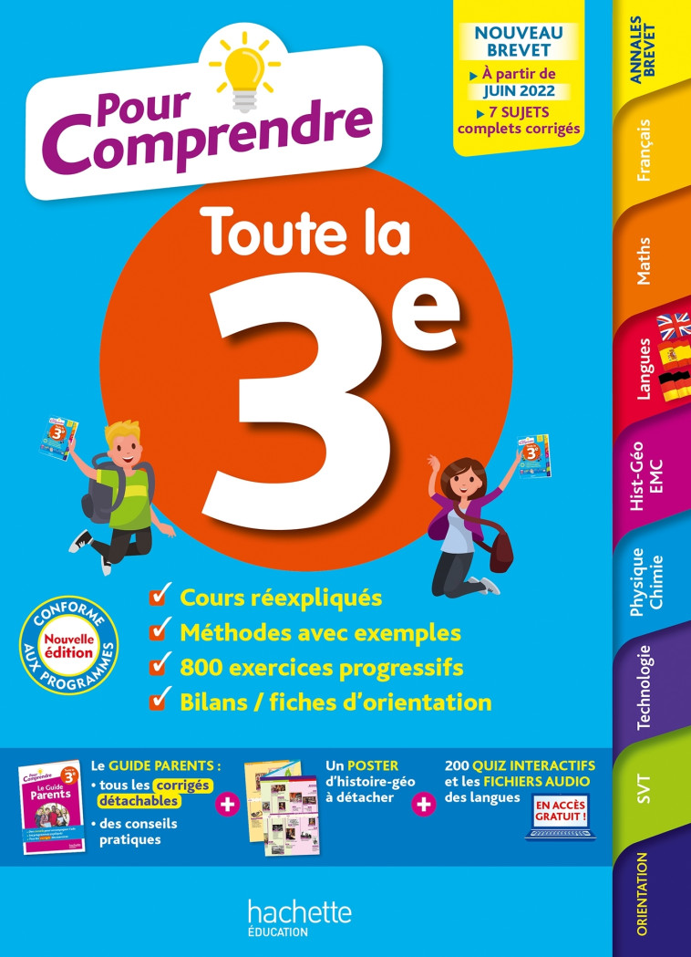 POUR COMPRENDRE TOUTE LA 3E - LISLE/JACQUEROUD - HACHETTE EDUC