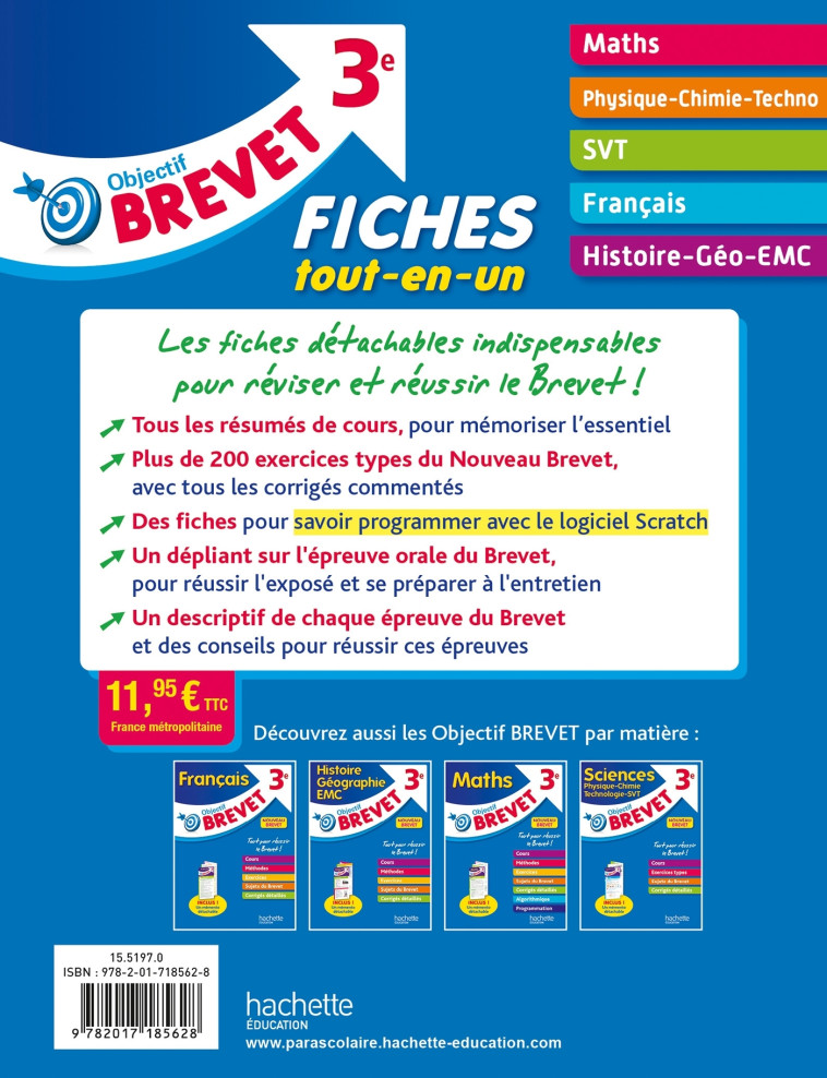 OBJECTIF BREVET FICHES TOUT-EN-UN 2023 - CLAMART/DESSAINT - HACHETTE EDUC