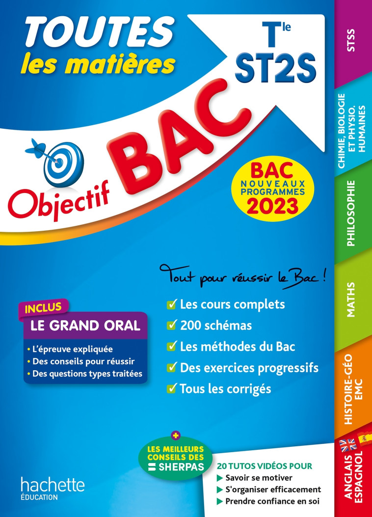 TOUTES LES MATIERES TERM ST2S BAC 2023 - MENARD/GARNIER/PROST - HACHETTE EDUC