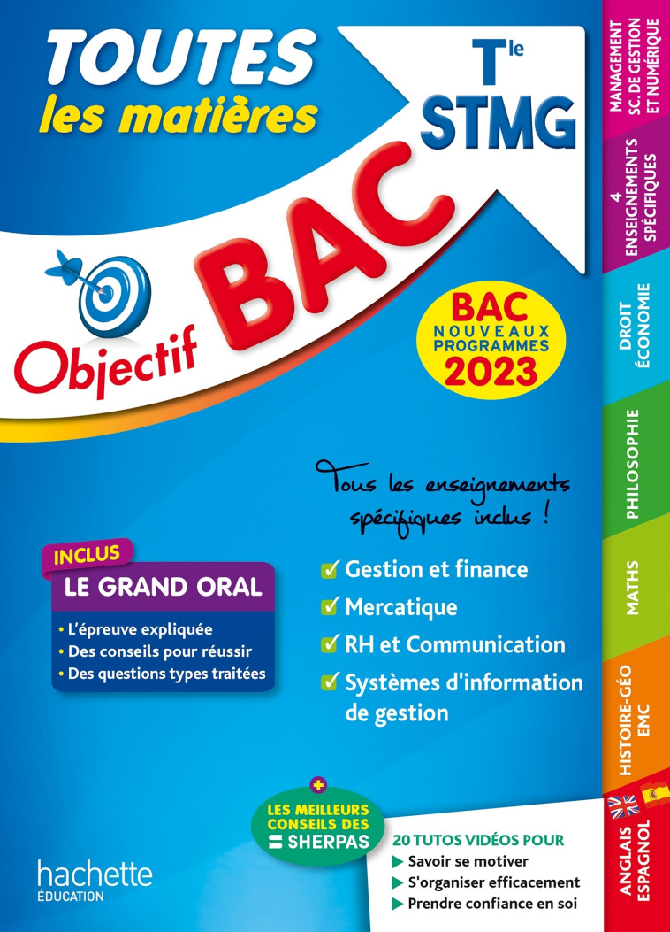 STMG TOUTES LES MATIERES OBJECTIF BAC 2023 TERM - BLOCH/PROST/GARNIER - HACHETTE EDUC