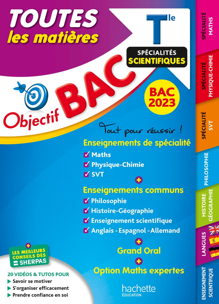 SCIENTIFIQUES TOUTES LES MATIERES BAC 2023 TERM - ROUSSEAU/SALAUN - HACHETTE EDUC