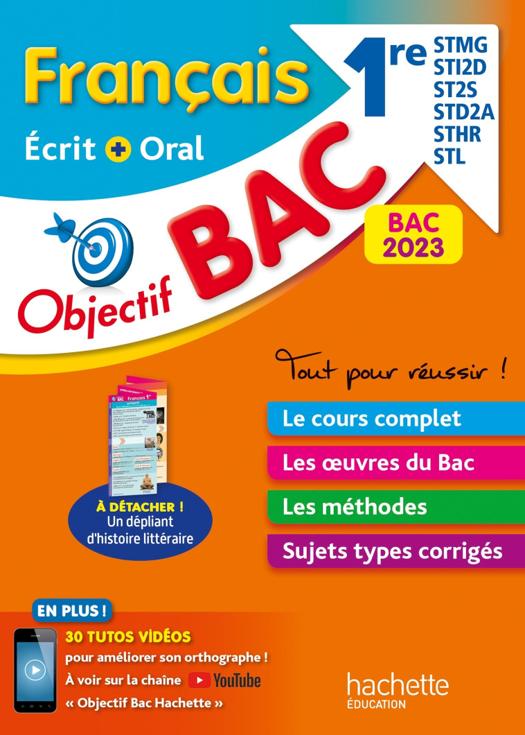 FRANCAIS ECRIT ET ORAL 1RE TECHNO BAC 2023 - PINCON/SOURISSE - HACHETTE EDUC