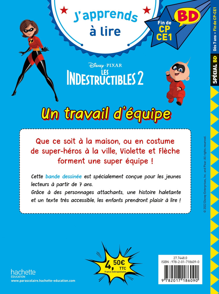 LES INDESTRUCTIBLES UN TRAVAIL D'EQUIPE ! FIN CP CE1 - ALBERTIN ISABELLE - HACHETTE EDUC