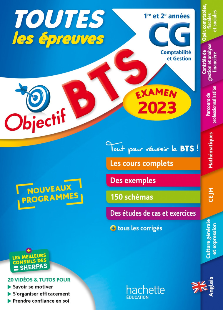 OBJECTIF BTS TEU CG 1E ET 2E ANNEES EXAMEN 2023 - BONNEFOUS/LECCIA - HACHETTE EDUC