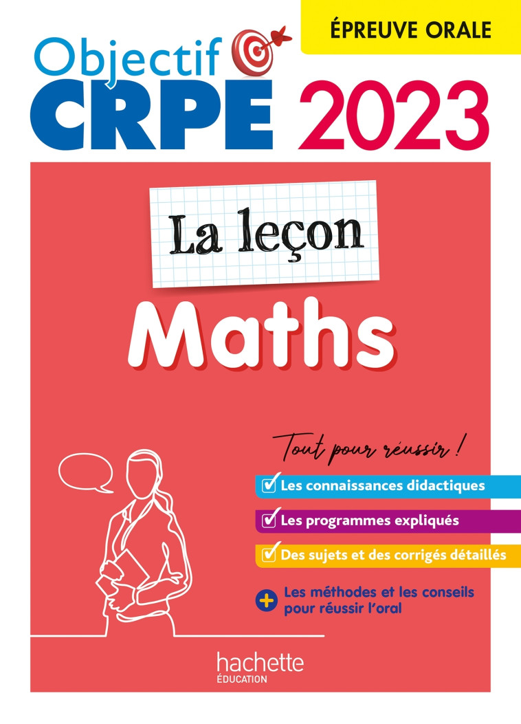 CRPE 2023 LA LECON MATHS EPREUVE ORALE D'ADMISSION - KERMORVANT/SERVAT - HACHETTE EDUC