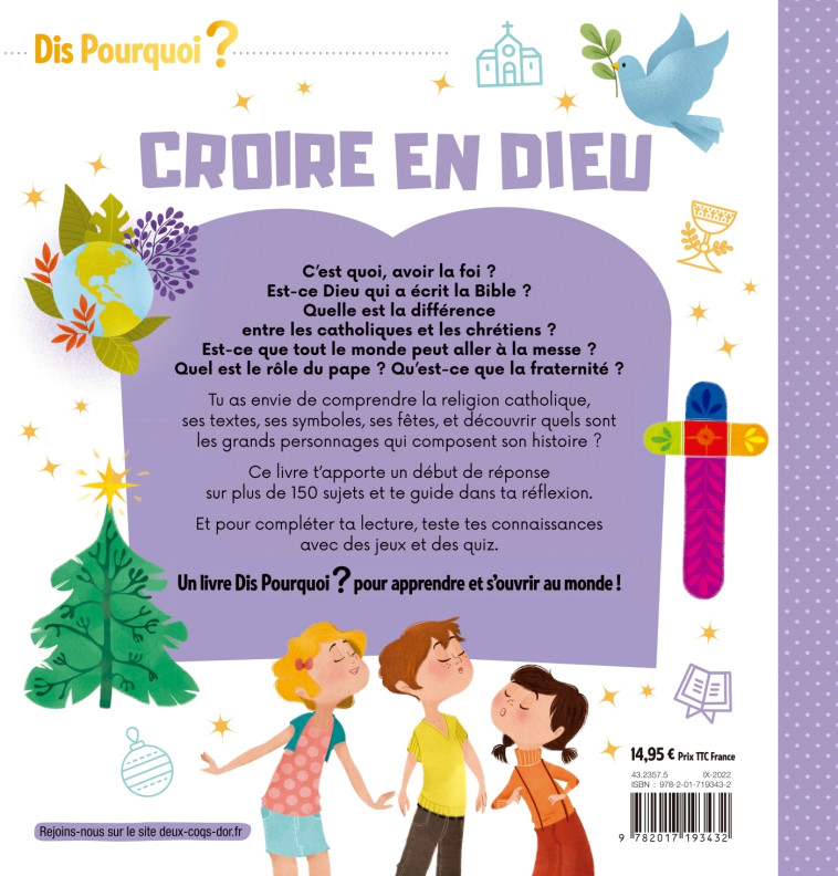 DIS POURQUOI CROIRE EN DIEU - ALADJIDI/PELISSIER - DEUX COQS D OR