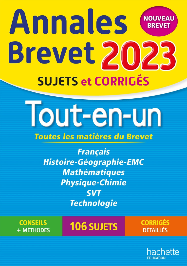 ANNALES BREVET 2023 TOUT-EN-UN - REAUTE/LASKAR/SAISSE - HACHETTE EDUC