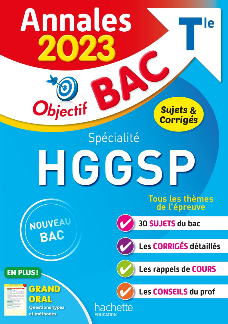 SPECIALITE HGGSP TLE ANNALES 2023 - LEONARD ARNAUD - HACHETTE EDUC