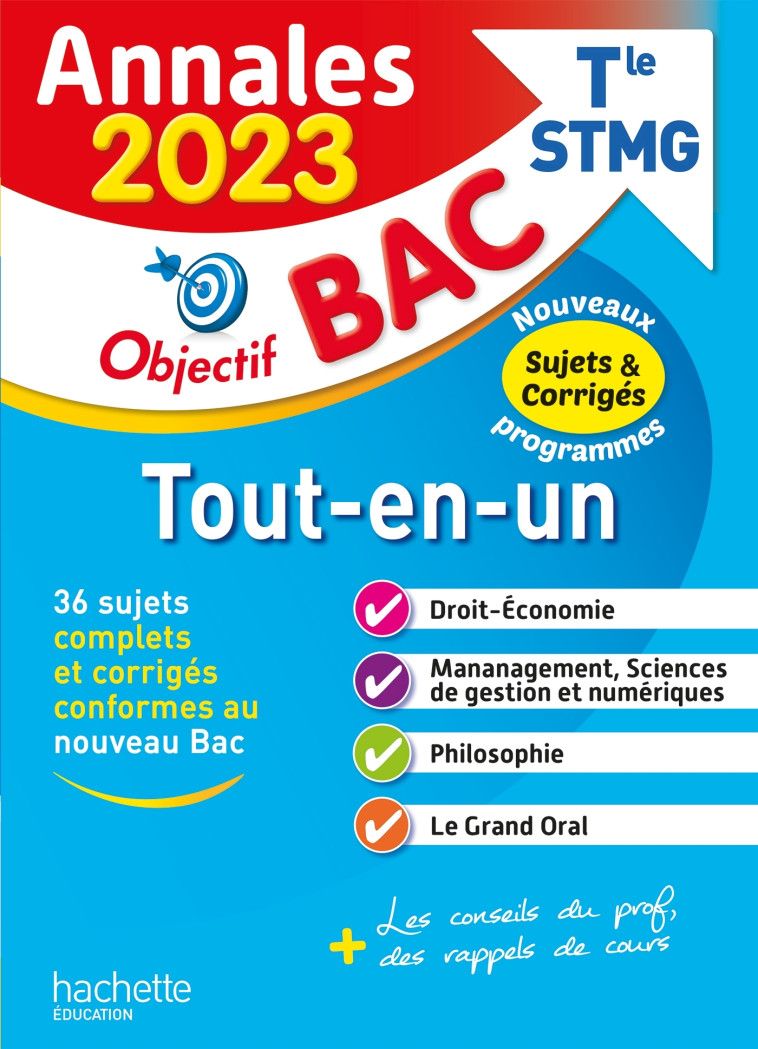 OBJECTIF BAC STMG TOUT-EN-UN ANNALES 2023 - DI COSTANZO/BLOCH - HACHETTE EDUC