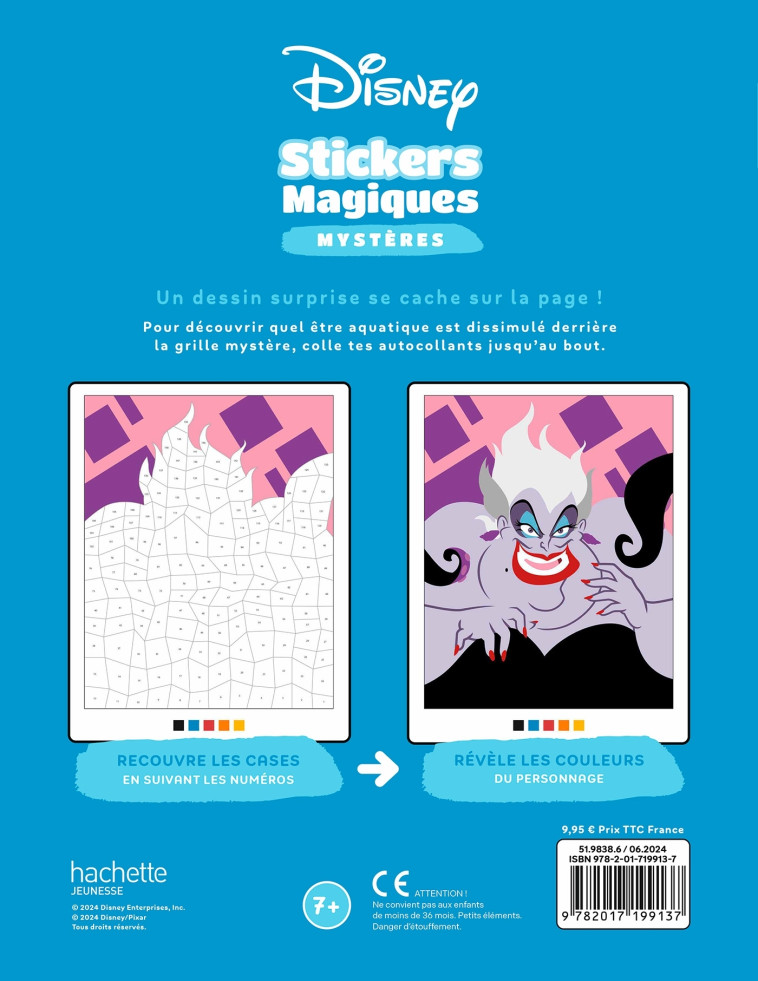 MES STICKERS MAGIQUES MYSTERES SOUS LA MER - COLLECTIF - DISNEY HACHETTE