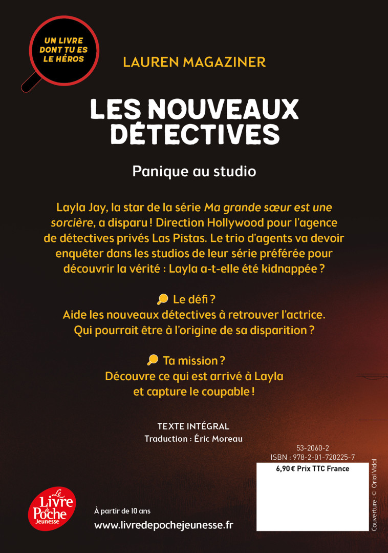 LES NOUVEAUX DETECTIVES T02 PANIQUE AU STUDIO - MAGAZINER LAUREN - POCHE JEUNESSE