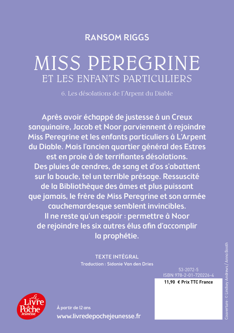 MISS PEREGRINE T06 LES DESOLATION DE L'ARPENT DU DIABLE - RIGGS RANSOM - POCHE JEUNESSE