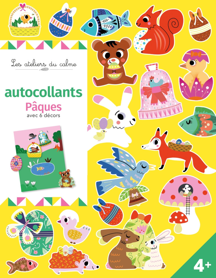 AUTOCOLLANTS PAQUES AVEC 6 DECORS - ANDREACCHIO SARAH - DEUX COQS D OR