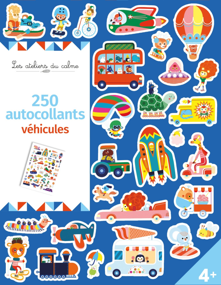 250 AUTOCOLLANTS - VEHICULES - MERCIER JULIE - DEUX COQS D OR