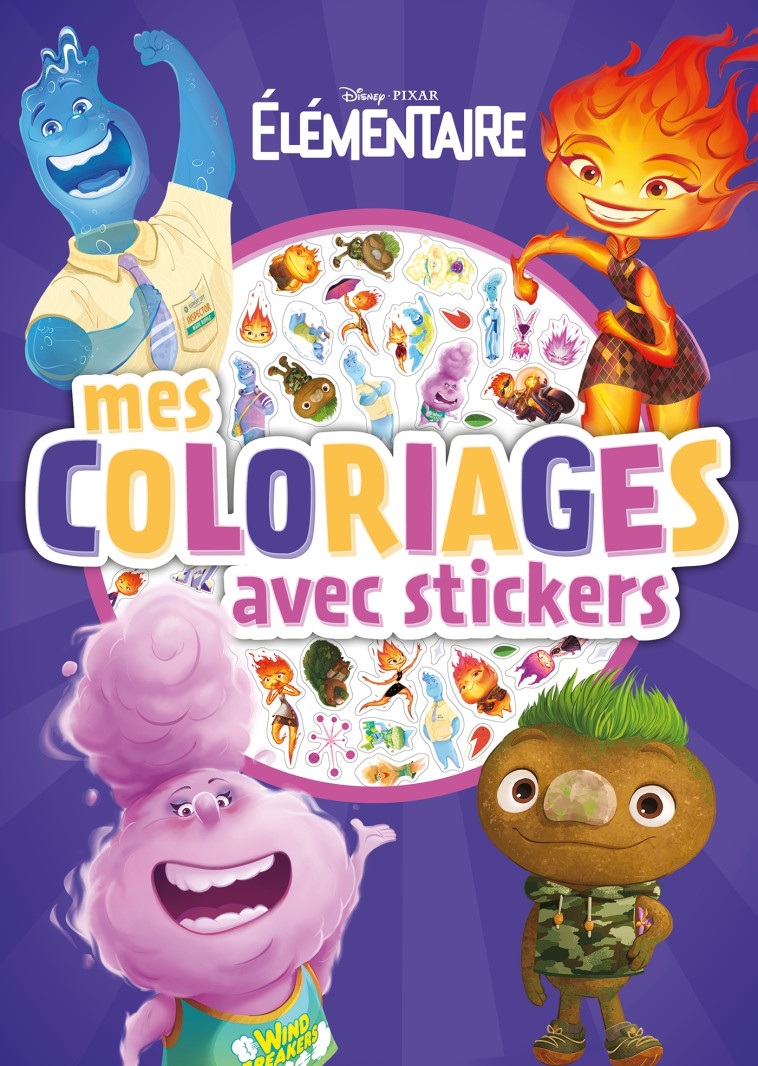 ELEMENTAIRE MES COLORIAGES AVEC STICKERS - COLLECTIF - DISNEY HACHETTE