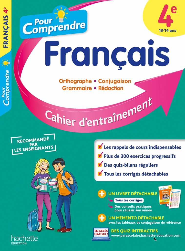 POUR COMPRENDRE FRANCAIS 4E - LISLE/AMIET - HACHETTE EDUC