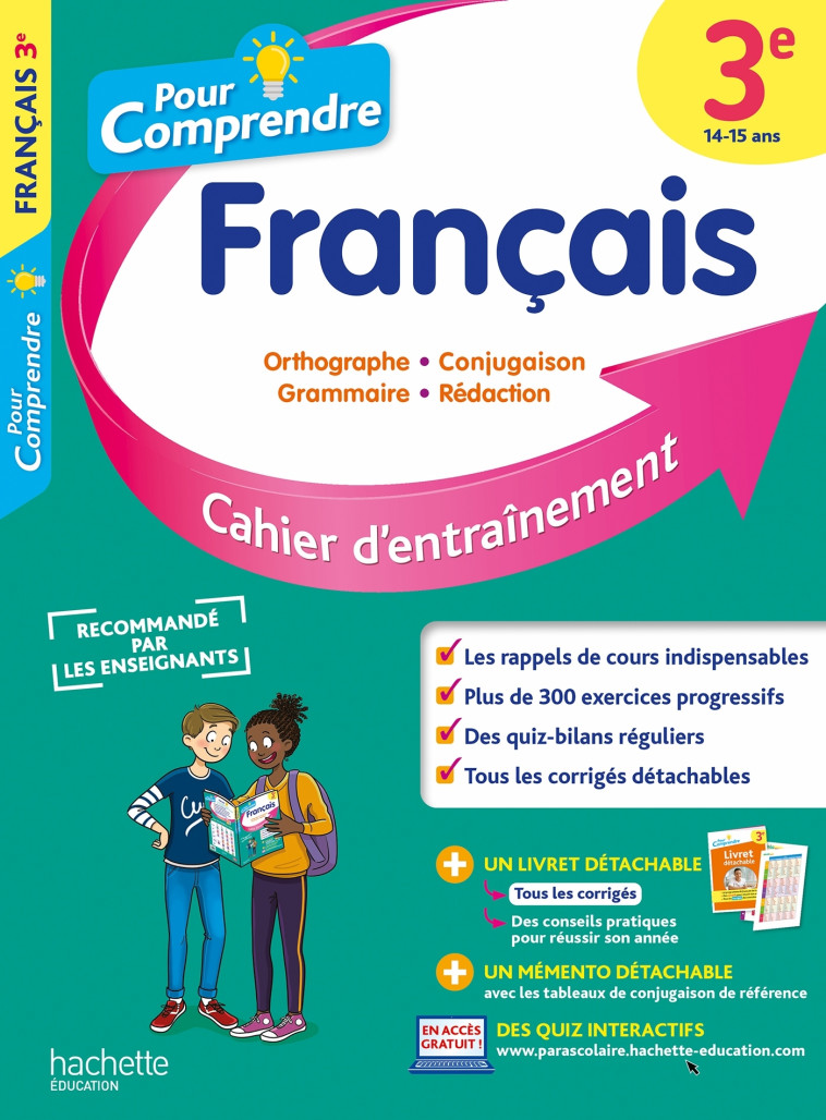 POUR COMPRENDRE FRANCAIS 3E - LISLE/AMIET - HACHETTE EDUC