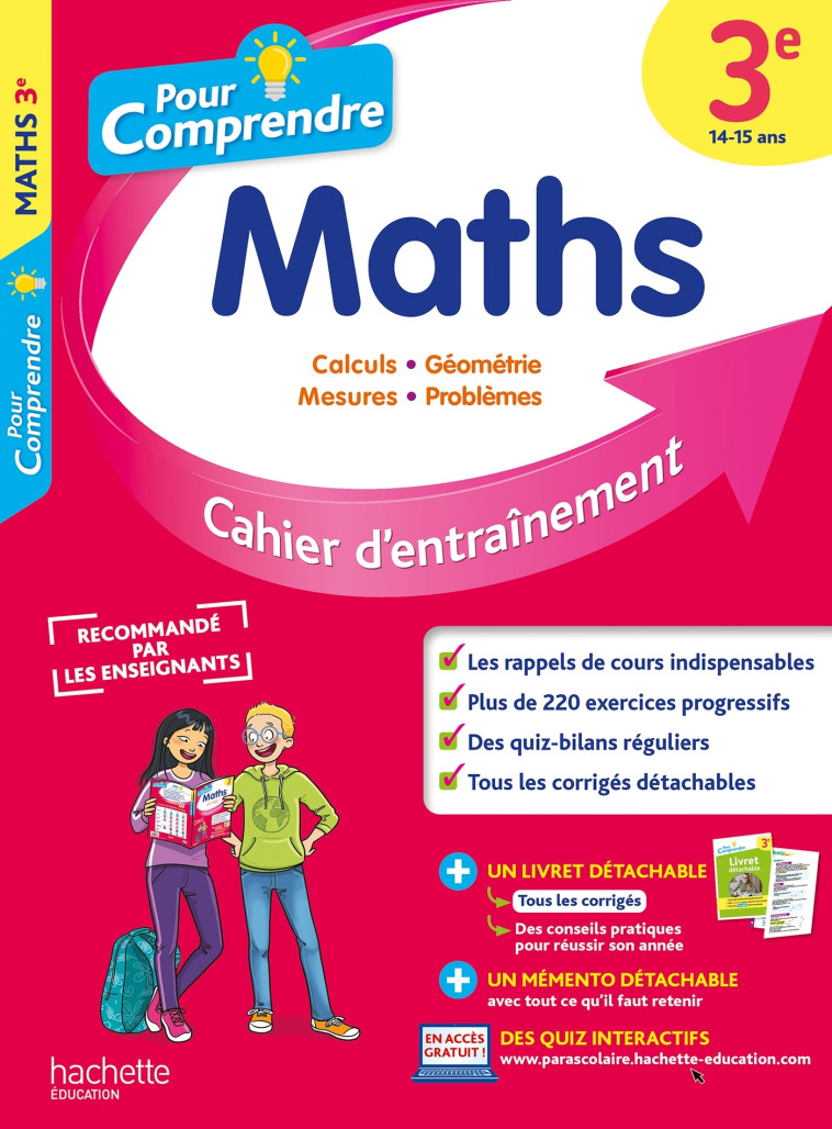 POUR COMPRENDRE MATHS 3E - ROUSSEAU/CLAMART - HACHETTE EDUC