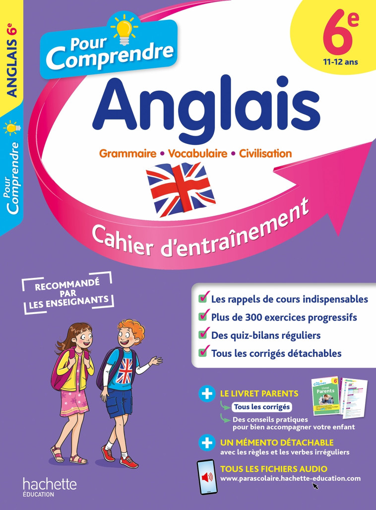 POUR COMPRENDRE ANGLAIS 6E - LAURENT/GERBER/AMIET - HACHETTE EDUC