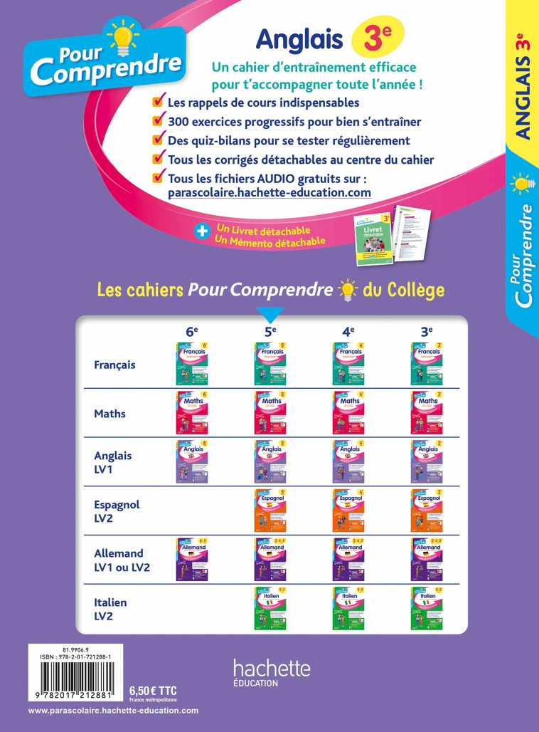 POUR COMPRENDRE ANGLAIS 3E - GERBER/AMIET/POIRIER - HACHETTE EDUC