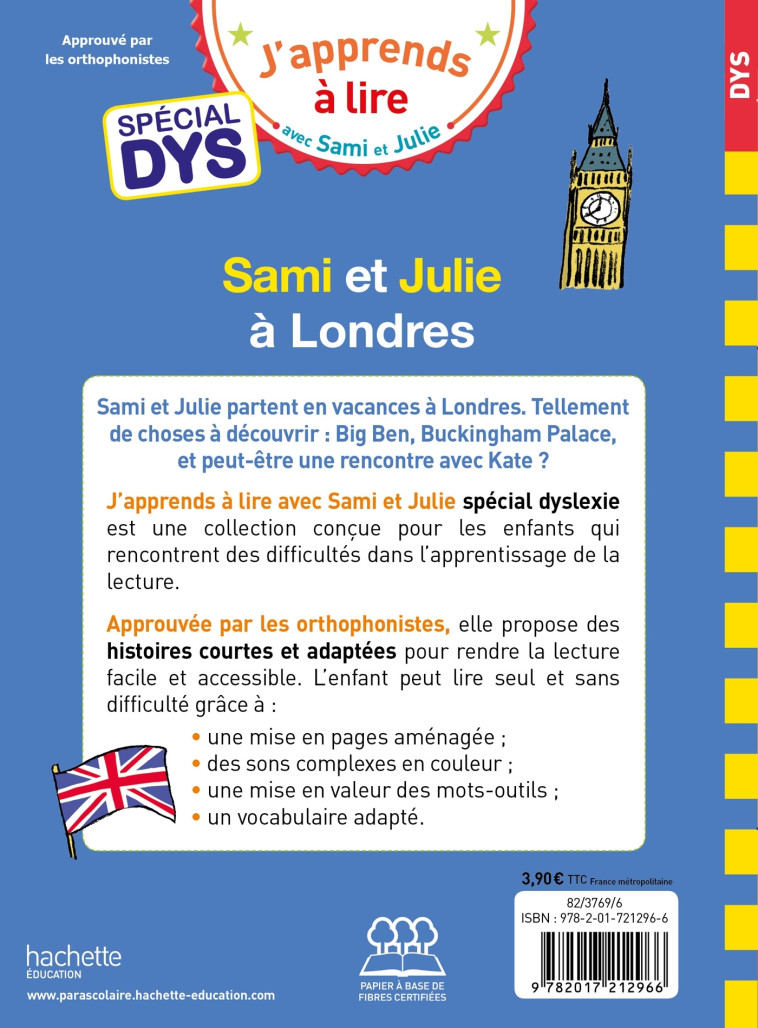 SAMI ET JULIE A LONDRES SPECIAL DYS - MASSONAUD/VIRON - HACHETTE EDUC