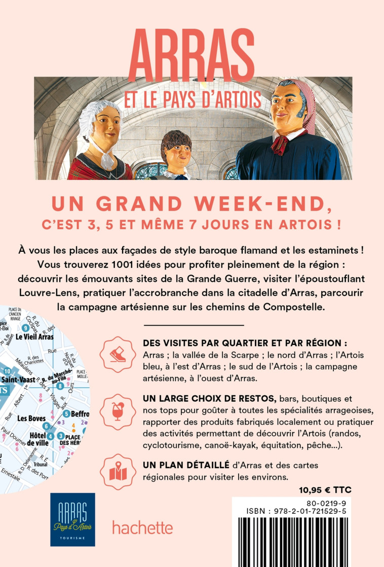 ARRAS ET LE PAYS D'ARTOIS GUIDE UN GRAND WEEK-END - COLLECTIF - HACHETTE TOURI