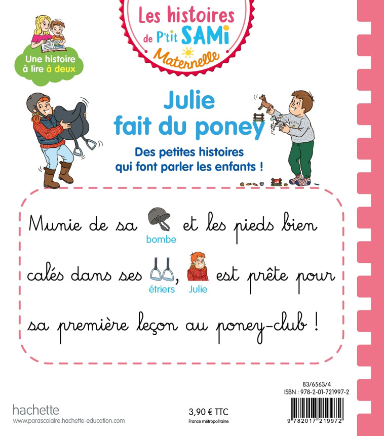 JULIE FAIT DU PONEY - BOYER/CLERY - HACHETTE EDUC