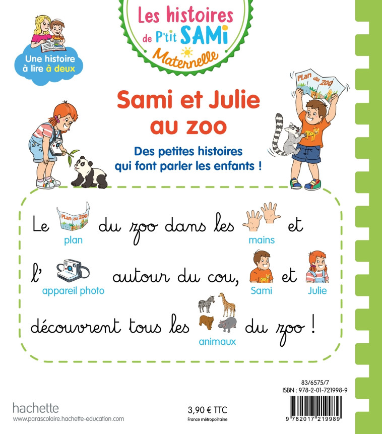 SAMI ET JULIE AU ZOO - BOYER/DE MULLENHEIM - HACHETTE EDUC