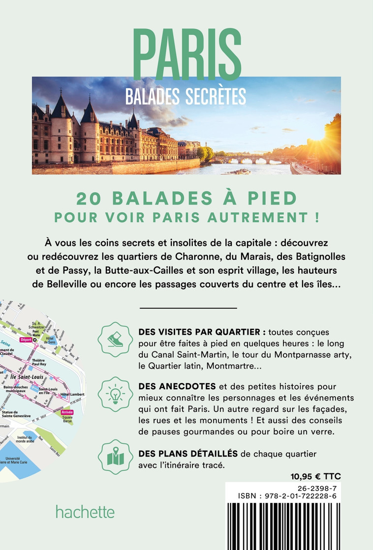 BALADES SECRETES A PARIS - KOCH MARJOLAINE - HACHETTE TOURI