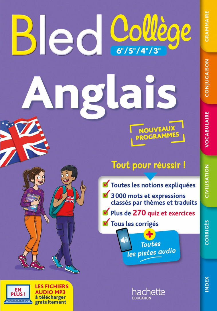 BLED ANGLAIS COLLEGE - BONNET/SIMARD/POIRE - HACHETTE EDUC