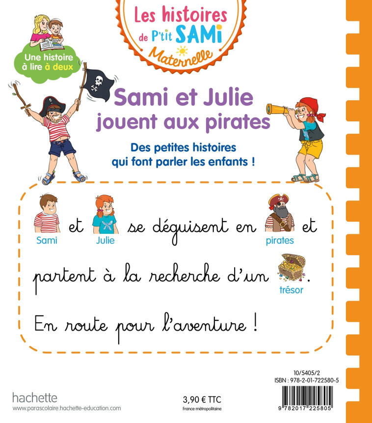 SAMI ET JULIE JOUENT AU PIRATE - DE MULLENHEIM/BOYER - HACHETTE EDUC