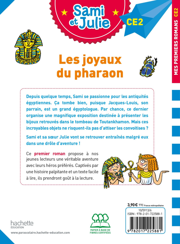 LES JOYAUX DU PHARAON CE2 - BONTE/MASSONAUD - HACHETTE EDUC