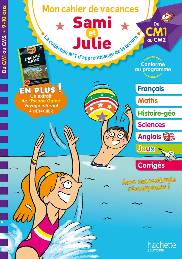 CAHIER DE VACANCES SAMI ET JULIE DU CM1 AU CM2 - BOYER/NEUMAYER/RAZET - HACHETTE EDUC