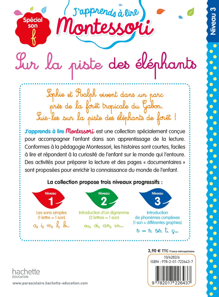 SUR LA PISTE DES ELEPHANTS CP NIVEAU 3 - JOUENNE/DOUMONT - HACHETTE EDUC